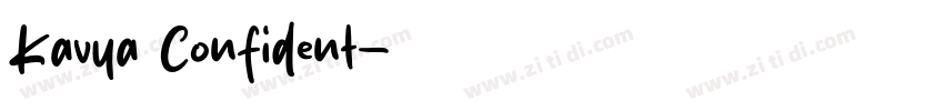 Kavya Confident字体转换
